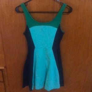 A line mini dress